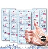 LevinQ Wasserreinigungstabletten [50Stk] *NSFgeprüft* Vorteilspack 100% keimfreies Trinkwasser 25Ltr/Tablette + Handschuhe PE | Wasserentkeimungstabletten fur Krisenvorsorge Outdoor, Notfall