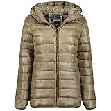 Geographical Norway Annecy Hood Lady - Winterjacke Damen Warme Steppung Mann Herbst Winter - Warme Manteljacke leicht Kapuze - Daunenjacke Windstopper Langarm Polsterung - Frauen (Sturm L)