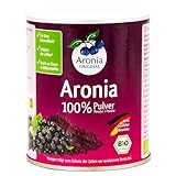 Aronia ORIGINAL 100% Bio Aronia Pulver 100 g | Aus Trester von Schale, Kernen und Fruchtfleisch der Beere | Vegan, ohne Konservierungsstoffe, ohne Zuckerzusatz (lt. Gesetz)