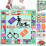 Paarspiele FüR Erwachsene, Adultopoly, Adultopoly Board Game Brettspiele FüR, Paare Intimacy Couple Board Game Adultopoly Deutsch, Brettspiel-Requisiten Zum Aufheizen Der GefüHle, 4 in Einer Reihe