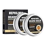 Bartbalsam für Männer-Bart Balsam Männer-Bartwachs-Beard Balm-pflegender Bart Balsam-Herren Geschenke-Bartpflege Balsam-leichte und tiefgreifende Bartpflege-formt, pflegt & macht raues Bart 20g*2