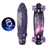 55,9 cm komplettes Cruiser-Skateboard mit blinkendem Rad