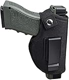 ANSNOW Universellesenholster, Verdecktes Taktisches Lederholster Für Den Gürtel, Universellesenholster Links Und Rechts, Verdecktes Trage-Pistolenholster, rutschfest, Universellesenholster Schwarz