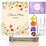 Aboofx Blumenpresse Groß für Erwachsene, 8 Schichten 22 x 16,5 cm Holz Blumen Presse Set, Geschenkidee für Basteln, Hochzeitsstrauß & Naturfreunde, DIY Blumenpresse, Pflanzenpresse, Herbarium Presse