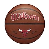 Wilson Basketball TEAM ALLIANCE, CHICAGO BULLS, Indoor/Outdoor, Mischleder, Größe: 7