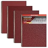 Mojucraft 20 Blatt Schleifpapier, Schleifpapier Set 40/80/120/220 Körnungen Schleifpapier für Holz Metall 230x 280 mm Mehrzweck-Schleifpapier Blätter geschnitten für den Einsatz auf Handschleifer