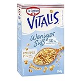 Dr. Oetker Vitalis Weniger Süß Knusper Pur, 600 g Knuspermüsli mit 30% weniger Zucker