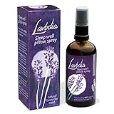 Lavodia Lavendel Spray, Lavendel Kissenspray zum Einschlafen, Lavendelöl Duft Spray - Entspannung, Aromatherapie, Schlafhilfe, Raumduft, beruhigender Duft - 100 ml - 4,5x4,5x13,5 cm