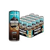 Body Attack Protein Coffee – Coffee Latte, 12 x 250ml (inkl. Pfand) - Protein Eiskaffee - erfrischender Eiskaffee fettarm mit 25 g Eiweiß, 75 mg Koffein - aus 100% Arabica Kaffeebohnen