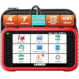 LAUNCH CRP123E V3.0 OBD2 Diagnosegerät Auto Auslesegerät Kfz-Codeleser für Motor,ABS,SRS, Automatik Getriebe,7 Resets:ABS-Blutung/Öl/SAS/Throttle/DPF/EPB/Battery Reset,lebenslanges Upgrade,CAN FD&DOIP