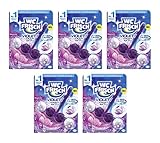 WC FRISCH Kraft Aktiv Violettspüler Magnolie, WC-Reiniger, 5er Pack (5 x 50 g), Farbspüler mit 50 Prozent mehr Glanz