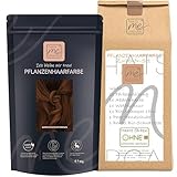 Thats me Organic® Profi Pflanzenhaarfarbe + Zubehörset (warm chocolate brown) – Bio Haarfarbe ohne Chemie – Haarfarbe für gesundes Haarefärben auch während Schwangerschaft und Stillzeit