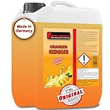 Optimal Products Orangenreiniger Konzentrat I Synthetischer Allzweckreiniger mit hoher Fettlösekraft I Als WC Reiniger, Badreiniger geeignet I 5L