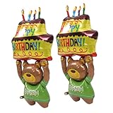 DOITOOL 2 Stück Folienballons Geburtstagsfeier für Tierische Ballons für Kuchen und Feste für Babyparty und Geburtstagsfeiern Luftballons für Festliche