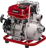 Einhell Benzin-Wasserpumpe GC-PW 16 (1.6 kW, max. 14000 L/h Fördermenge, max. 28 m Förderhöhe, Wasserablassschraube, Ölmangelsicherung, inkl. 2x Schlauchadapter, Saugkorb)