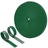 honzhaoyu 30m Pflanzenbinder, verbreitert 12mm Pflanzen Klettband für Kletterpflanzen Tomaten, Pflanzenbinder Klett Verstellbare, Stark Reißfest, Wetterfeste, Wiederverschließbar für Pflanzen Garten