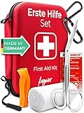 Erste Hilfe Set Outdoor I First Aid Kit, Erste Hilfe Tasche, Erste Hilfe Set Kinder - Perfektes Wandern Zubehör, Erste Hilfe Set Fahrrad Mini I Das Reise Gadgets in top Qutalität 'Made in Germany'