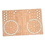 NOLITOY Holz Ferris Wheel Modell Bausatz DIY Puzzle Handwerk Pädagogisches Riesenrad für Fördert Planung und Denkvermögen