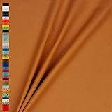 Canvas Stoff Uni Meterware 100% Baumwolle 39 Farben Dekostoff Robust Taschen (035 I Rost)