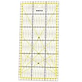 WINTEX Universal Schneiderlineal 15x30 cm - Quilt Schneider Patchwork Lineal - Nählineal transparent - Lineal Nähen - Näh Lineal mit cm-Raster und Winkelanzeige - Sewing Ruler