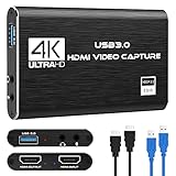 Rybozen Game Capture Karte USB 3.0 Video Card HD 1080P HDMI Videoaufnahme mit Live- Übertragungen Recorder Gerät Streaming für Windows Linux OS X System