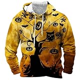 Lustiger Herren-Kapuzenpullover für Erwachsene, übergroßer lässiger Pullover, Sweatshirt, langärmelig, mit Kordelzug, lässiger Kapuzenpullover mit Kängurutaschen, bequemes, weiches Sweatshirt, gelb