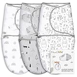 Mama Cheetah Baby Swaddle Sack, Bio-Baumwolle Decke, Schlafsäcke, Verstellbare Säugling Wrap für Junge Mädchen 0-3 Monate, Baby Essentials, 3er-Pack