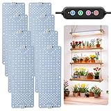 COKOLILA 8 Pack 40W LED Pflanzenlampe,768 LEDs Vollspektrum Pflanzenlampe,Grow Lampe, Pflanzenpanel mit Daisy-Chain-Funktion,4/8/12H Timer,Wachstumslampe für Anzucht, Gemüse und Blüte