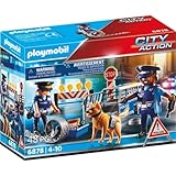 PLAYMOBIL City Action 6878 Polizei-Straßensperre, Ab 5 Jahren
