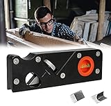 Holzbearbeitungskanten-Eckhobel, 45 Grad Schrägkante,manuelle Hobel, verstellbare Fasenhobel, Anfasen und Trimmen, Trimmhobel, Fasenhobel,Handhobel für Holzbearbeitung (schwarz)