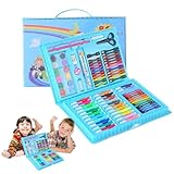 Générique Staffelei-Kunst-Set, doppelseitig, doppelseitig, Kunst-Set zum Ausmalen | 86-teiliges Malset | Zeichnen Box mit Ölpastellkreiden | Marker