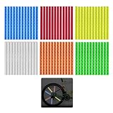 KLINNA 72 Stück Speichenreflektoren Fahrrad für Maximale 360° Sichtbarkeit – Reflektoren Set mit Einfacher Montage für Mehr Sicherheit bei Dämmerung & Nacht, Wasserfest