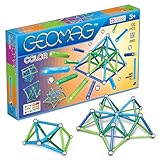 Geomag Classic Color 91 Stück Magnetisches Spielzeug für Kinder, Geschenk für Jungen und Mädchen im Alter von 5 6 7 8 9 10 11 12 13 Jahren, magnetische Konstruktionen, Kinderspielzeug