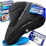 NEXTCOVER® Fahrradsattel Überzug CoverPro mit [Memory Foam 4.0] - Ergonomischer Gel Sattelbezug Fahrrad - Sattelüberzug gepolstert I Fahrradsitz Polster für Damen & Herren City