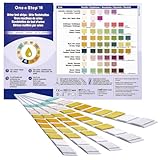 30 Stück One+Step Urin Teststreifen für 10 Parameter I Mit Farbkarte für genaues hygienisches Ablesen I Keton, Glukose, Bilirubin, spez. Dichte, Blut, pH, Protein, Urobilinogen, Nitrit, Leukozyten