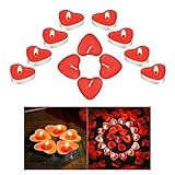 Herz Kerzen, Romantische Herzkerzen, Romantic Heart Candles, Herzförmige Romantische Teelichter, Herzförmige Romantische, Rote Teelichter, Herz Teelichter, Herzteelichte Rot, Herzförmige Kerzen