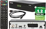 RED Opticum AX 150 Sat Receiver mit Aufnahmefunktion PVR, Digital Satelliten-Receiver mit HDMI - SCART - USB – Full HD Receiver für Satellitenschüssel TV, HD SAT-Receiver (Test: 1,2 SEHR GUT)