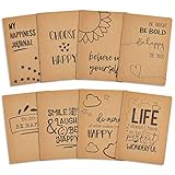 Title rework: 8 Stück Linierte Notizhefte mit Motivierenden Cover-Zitaten, A5 (14.8 x 21 cm)