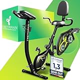 Tretmann NEU 3in1 Heimtrainer Fahrrad klappbar -extra komfortabel& leise- [SoftFoam] DEKRA geprüft - mit tiefem Einstieg Hometrainer Fahrrad Ergometer klappbar