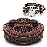 Deepton 10m Lederband 5mm Breit, Flach PU Leder Lederriemen, Braun Lederbänder Meterware, Weiches Lederstreifen, Leder für DIY-Handwerk Gürtel Armband Schmuckherstellung Kissen (braun)