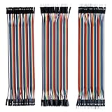 ELEGOO Jumper Wire 40 x 20cm Kabel Steckbrücken 28AWG Drahtbrücken für Arduino (3er Set)