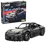 CaDA RUF GT - Bausatz - Sportfahrzeug - Schwarz - 1655 Teile - ab 8 Jahren - Maßstab 1:10 (DEQUBE 927DE63006)