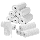 Pflastertuchrollen Gipsbinden Set 12er Set Gips Abdruck Binden Gipsbinde Babybauch Gips Binden 7,5 cm x 2,7 m Gipsabdruck Gipsbinden zum Basteln Schnelltrocknend