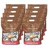 Tchibo Kaffeepads Vorratspack Maxipack, Caffè Crema vollmundig, 800 Stück – 8x 100 Pads (Kaffee, ausgewogen und vollmundig), nachhaltig, geeignet für Senseo Maschinen