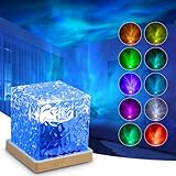 ACICILI Lux Ocean Lampe, 3D Wave Lamp mit 16 Farben 30 Beleuchtungsmodi, Polarlicht Lampe Lichtprojektor mit Fernbedienung, Sternenhimmel Projektor für Erwachsene Kinder Deko