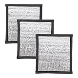 Hohopeti 3 Stück Heizkissen Heizmatte Reptil Papagei Winterkissen Selbstwärmende Matte für Haustiere Kleiner Haustierunterlage Reflektorfolie 16x16cm