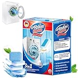 18Pcs Waschmaschinenreiniger Tabs extra stark gegen Geruch & Kalk,Maschinen-Entkalker, Waschmaschinen Reiniger mit Formel für Tiefenreinigung,Waschmaschine Hygiene Reinigung