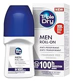 Triple Dry Anti-Transpirant Roll-On Men | Deoroller gegen starkes Schwitzen | Antibakterielles Deodorant für 100 h Schutz | Belebender Duft | For Men | 50ml