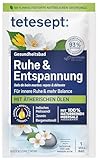 tetesept Meersalz Ruhe & Entspannung – Gesundheitsbad für ein Gefühl innerer Ruhe mit ätherischen Ölen – Wohltuender Badezusatz mit natürlichem Meeressalz – 10 x 80 g