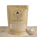 comforder Kerzensand mit Dochten, Wachsgranulat, Kerzen selber machen Set, Pearled Candle, 400g Kerzenwachs Perlen + 4 Kerzendochte Sand